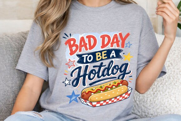 Bad Day to Be a Hotdog PNG: A Patriotic Design Asset