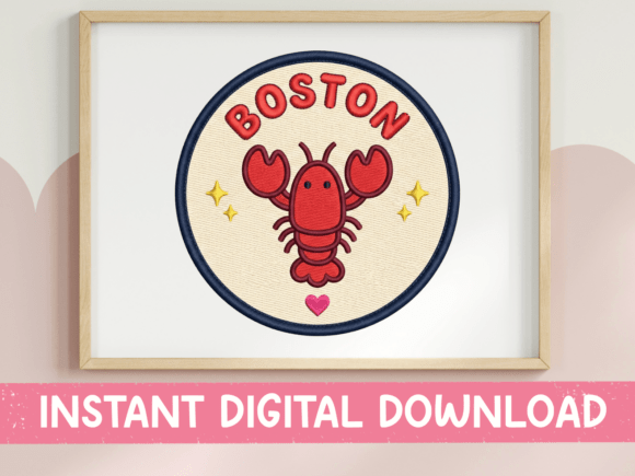 Boston Lobster Badge SVG: A Charming Emblem for New England Projects