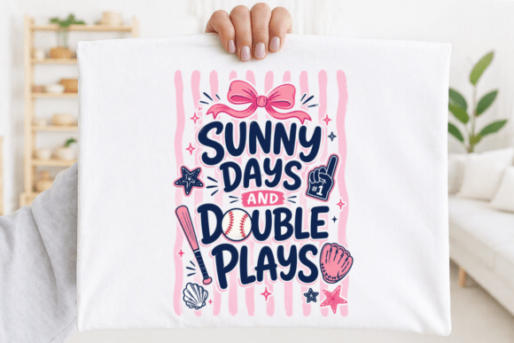 Celebrate Game Day: The Sunny Days Baseball Girl PNG Aesthetic