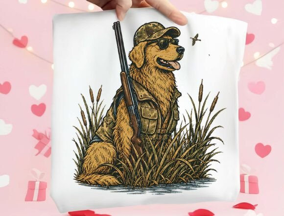 Celebrate the Outdoors: Stylish Hunting Dog PNG for Designers