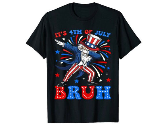 Celebrate with the Bruh Uncle Sam 4th of July T-Shirt