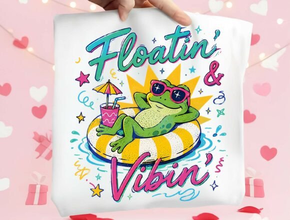 Cute Frog Summer Shirt Design Png: Your Go-To for Sunny Vibes