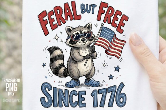 Feral but Free Since 1776: A Raccoon’s Guide to Patriotic Design