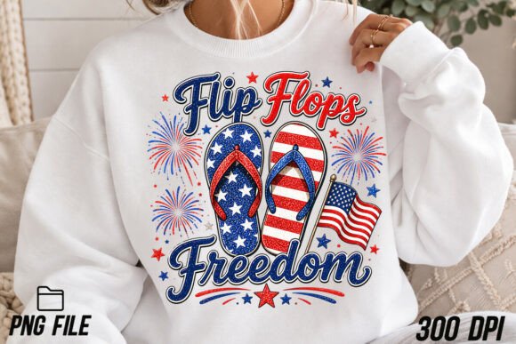 Flip Flops Png, Fireworks Freedom Png: Summer & Patriotism