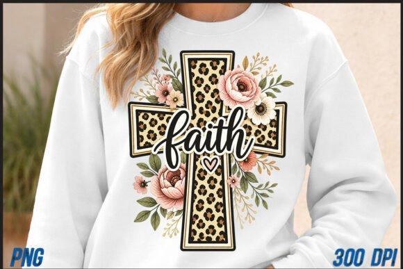 Floral Cross PNG: A Modern Faith Statement