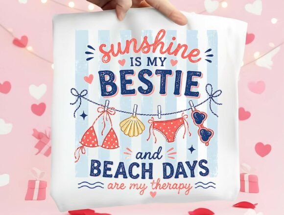 Sunshine is My Bestie: A Design Asset for Coastal Creatives
